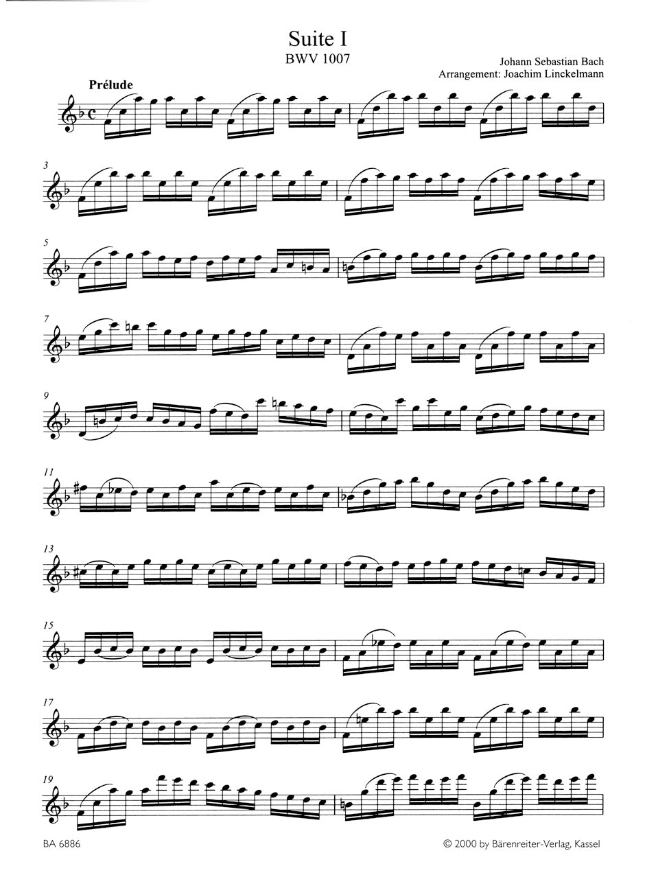 Two Suites for Flute after the Suites for Violoncello solo BWV 1007,01009