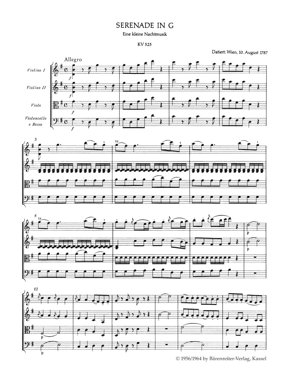 Eine kleine Nachtmusik K. 525
