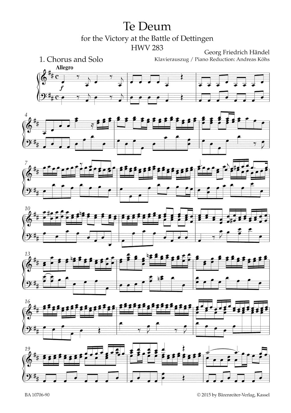 Dettingen Te Deum HWV 283