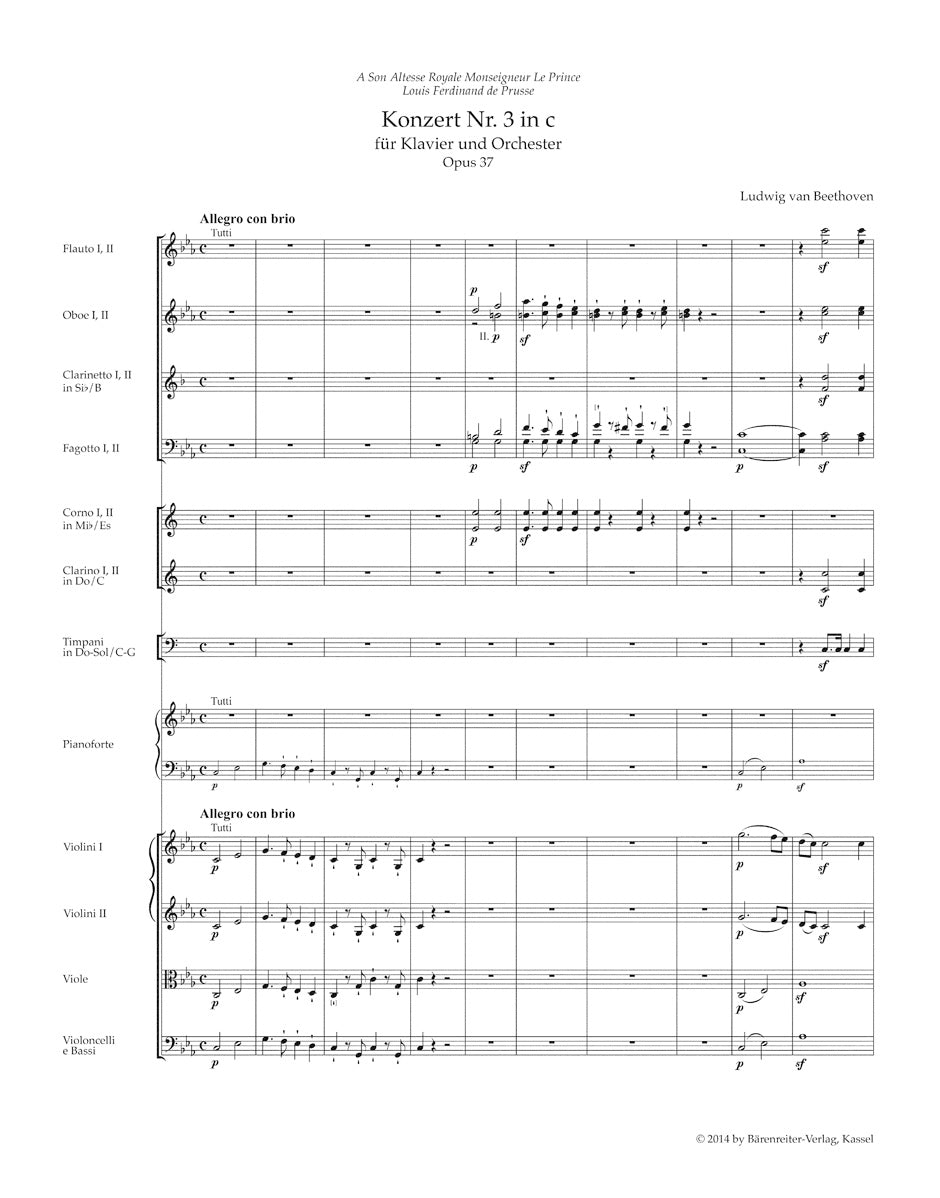 Piano Concerto No. 3 in C min op. 37