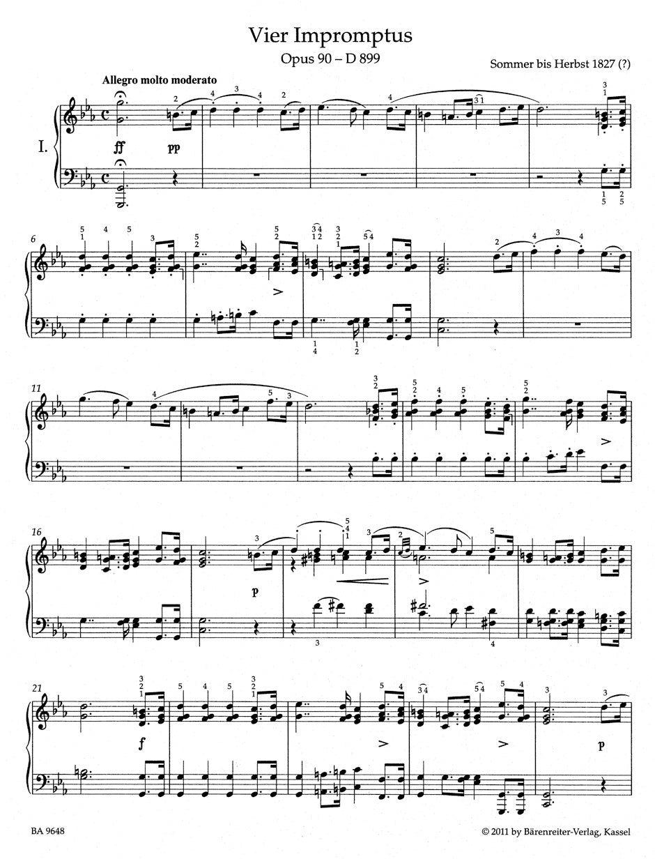 Impromptus D 899 op. 90 & D 935 op. post. 142