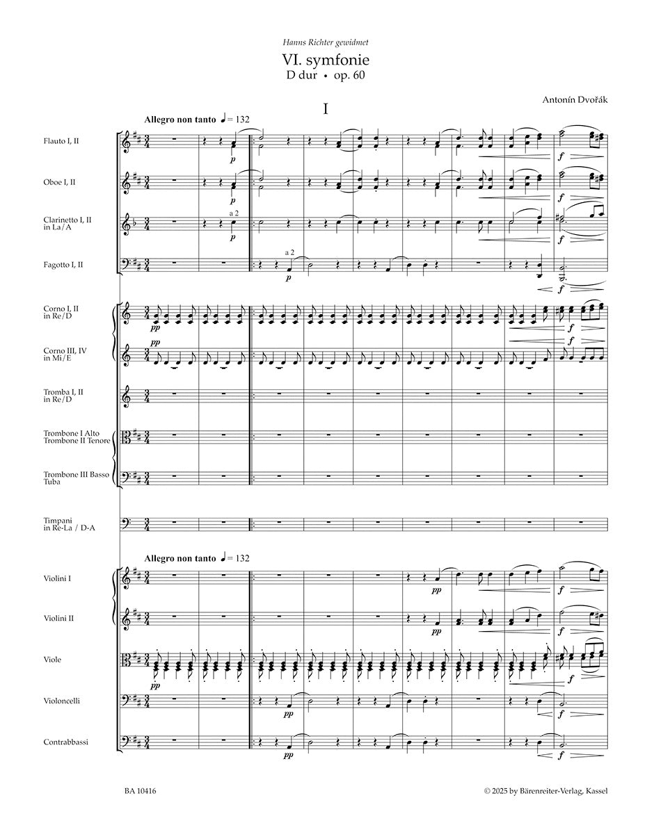 Symphony No. 6 in D maj op. 60