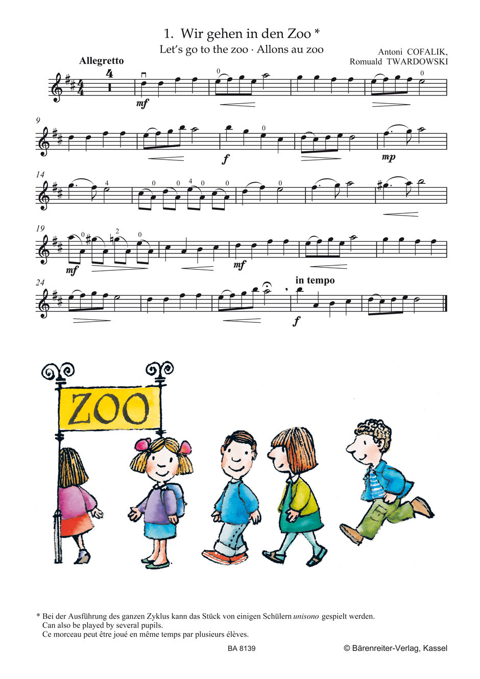 At the zoo
for Violin and Piano