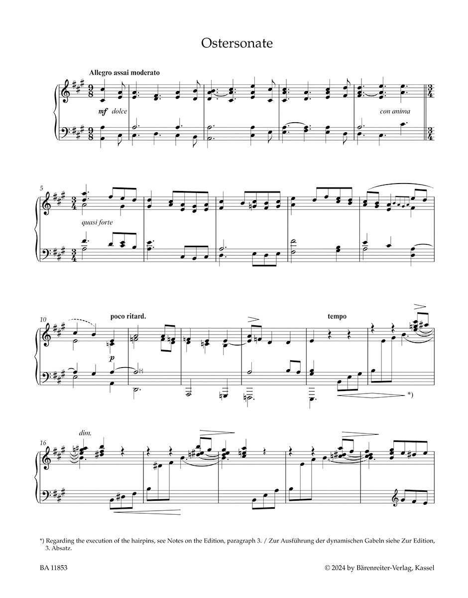 Easter Sonata
in two volumes
