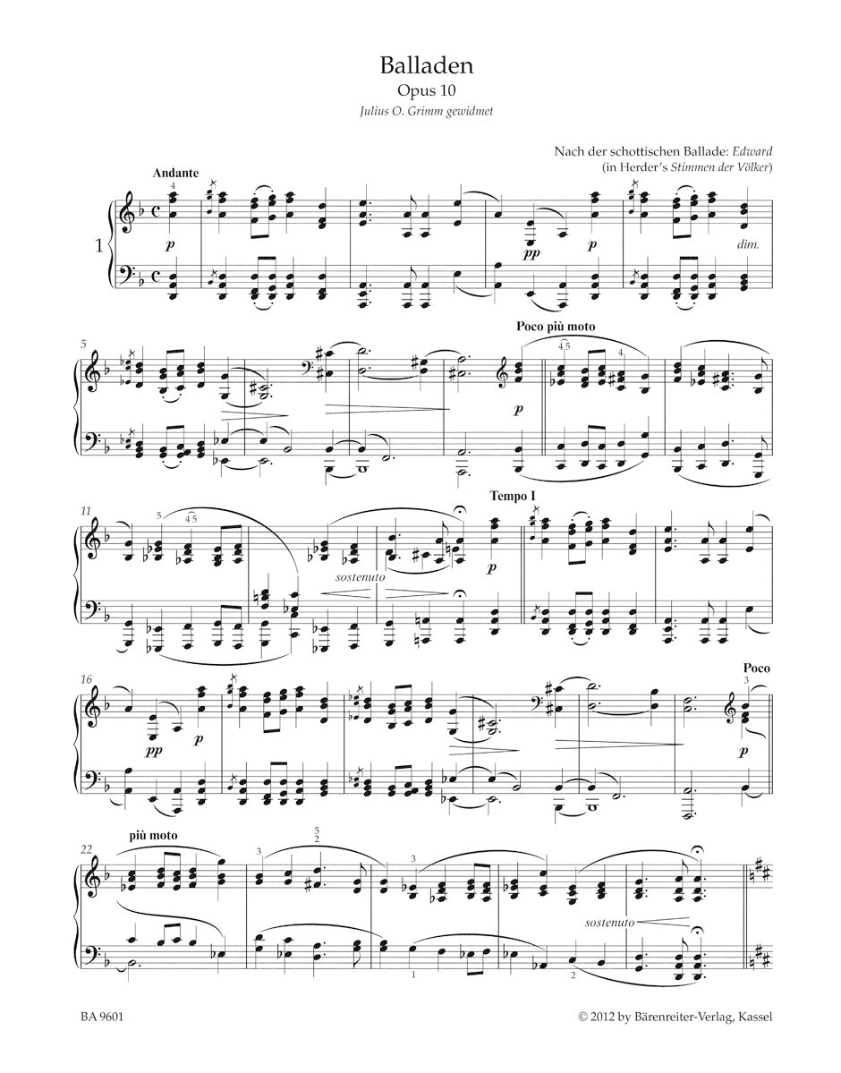 Ballades op. 10