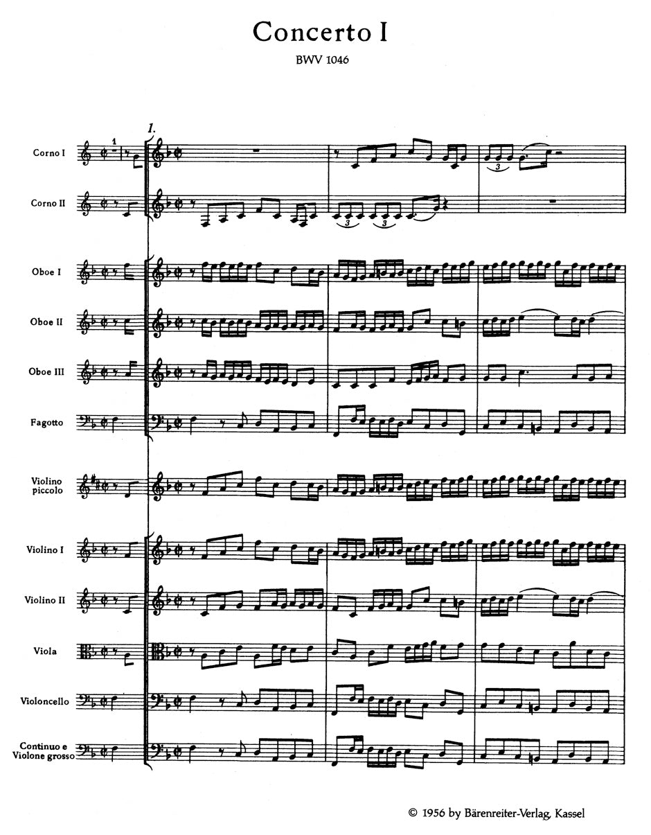Six Brandenburg Concertos BWV 1046 - 1051