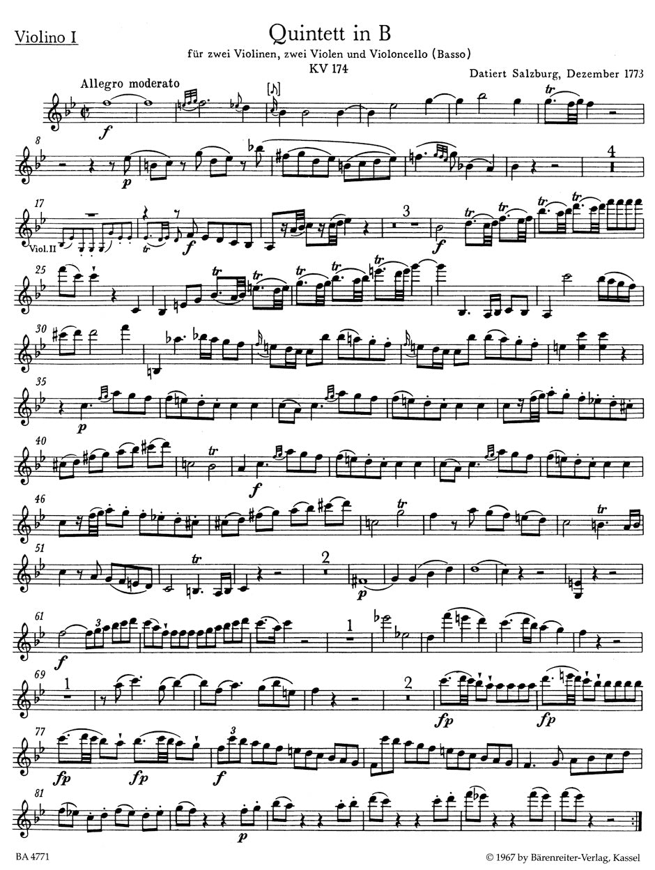 Complete String Quintets for 2 Violins, 2 Violas & Violoncello
