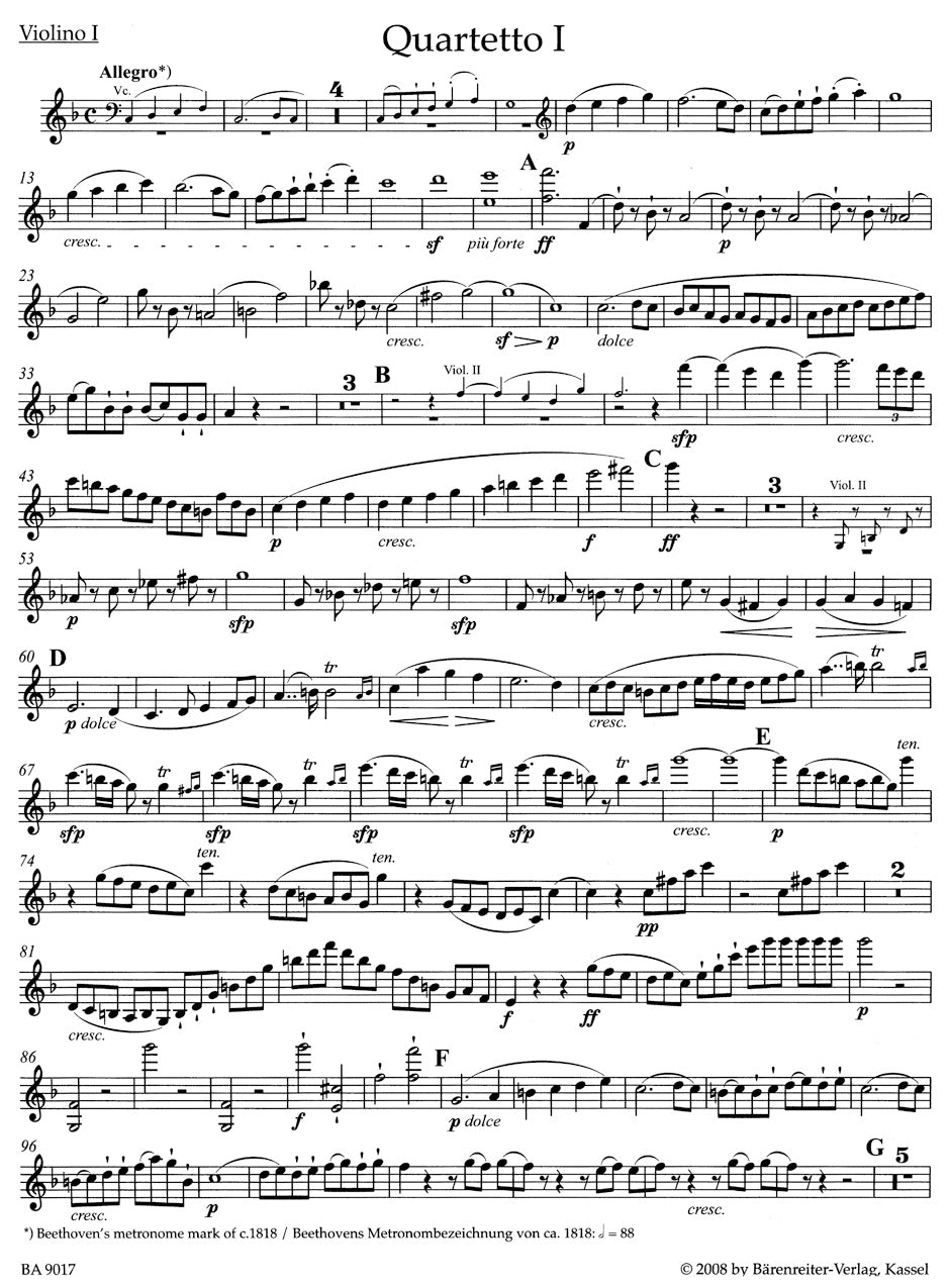 String Quartets op. 59 nos. 1-3