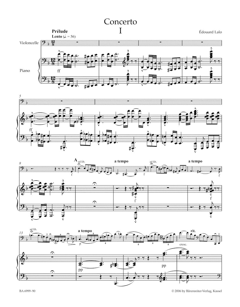 Concerto in D min for Violoncello and Orchestra