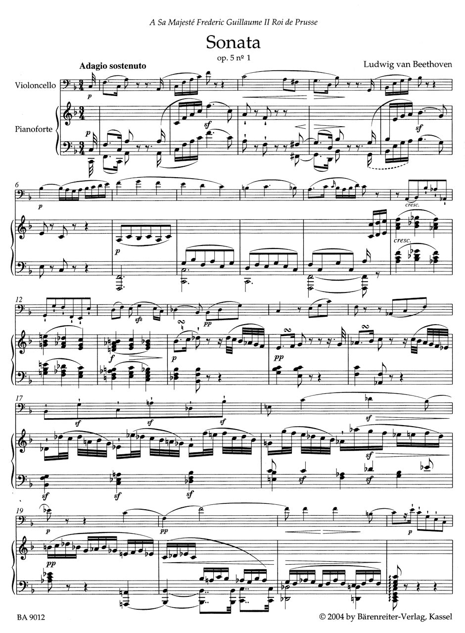 Complete Sonatas for Pianoforte and Violoncello op. 5, Nos. 1 & 2, op. 69, op. 102, Nos. 1 & 2