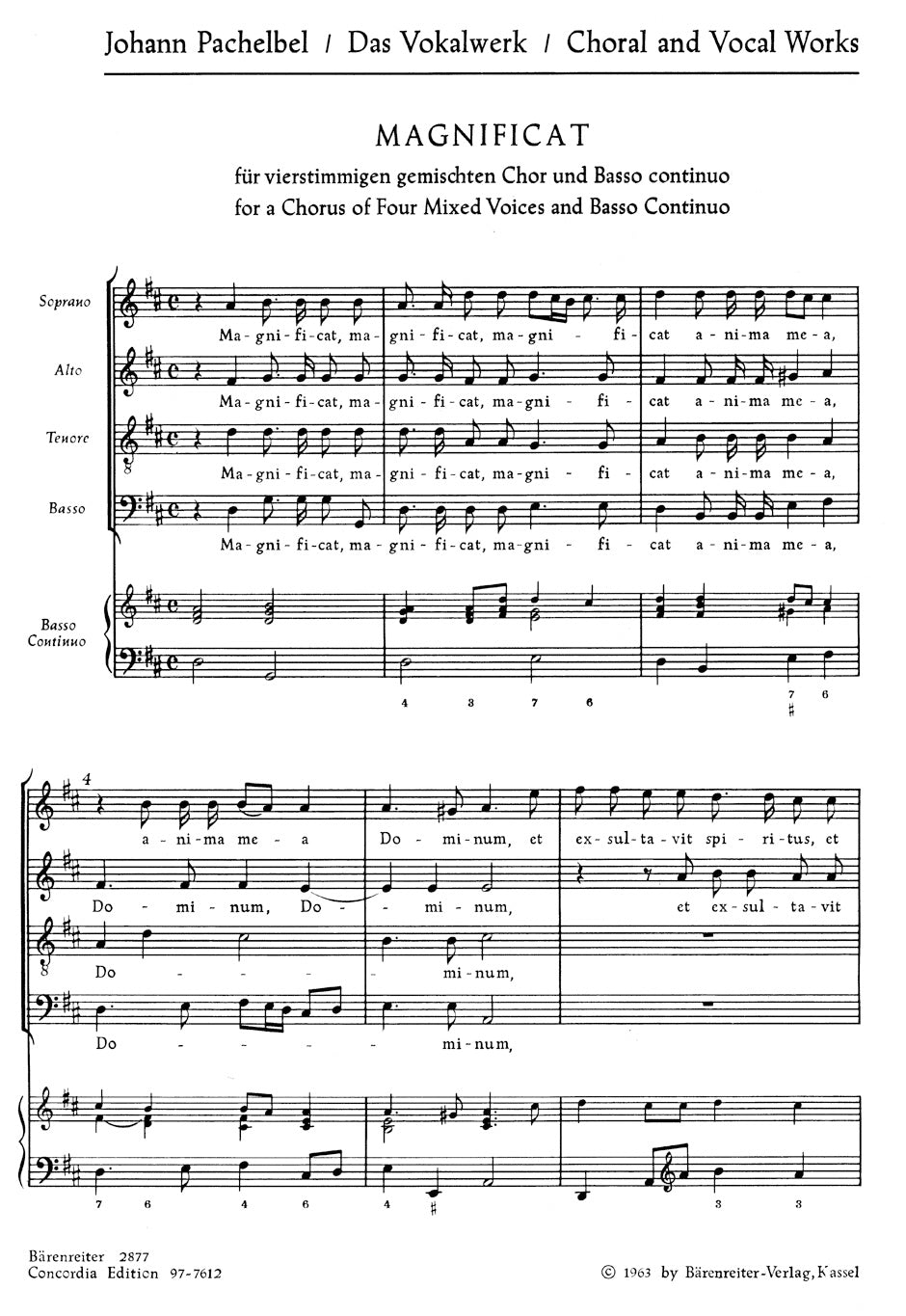 Magnificat anima mea
Motet for mixed Choir (SATB)