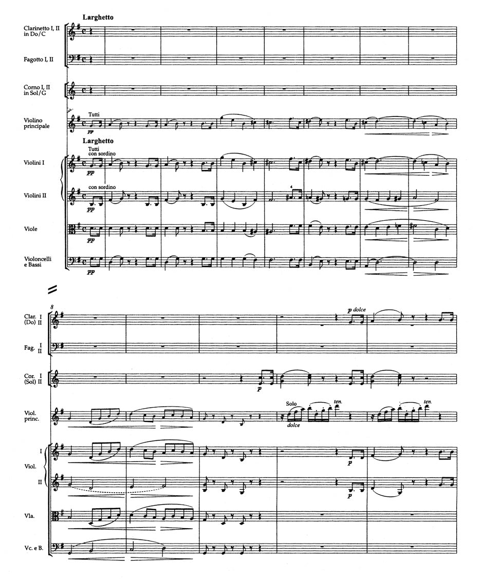 Concerto in D maj for Violin and Orchestra op. 61