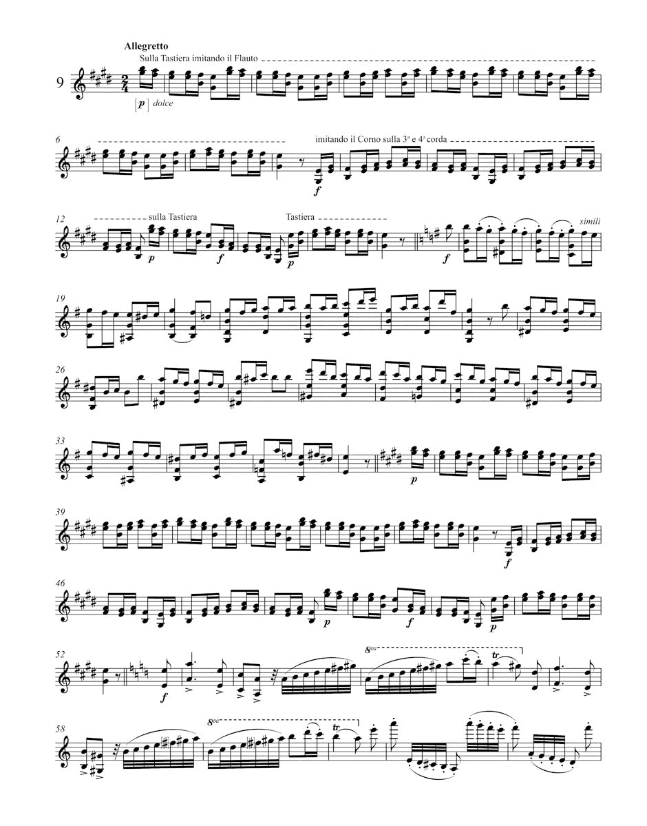 24 Capricci op. 1 per Violino Solo
24 Contradanze inglesi per Violino Solo