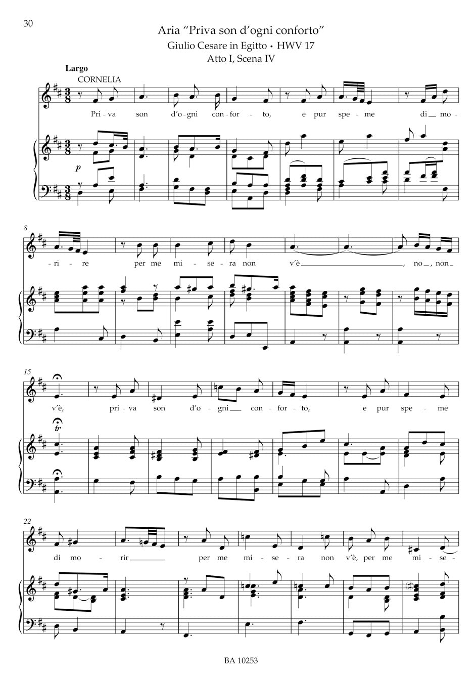 Opera Arias for Mezzo-Soprano and Contralto