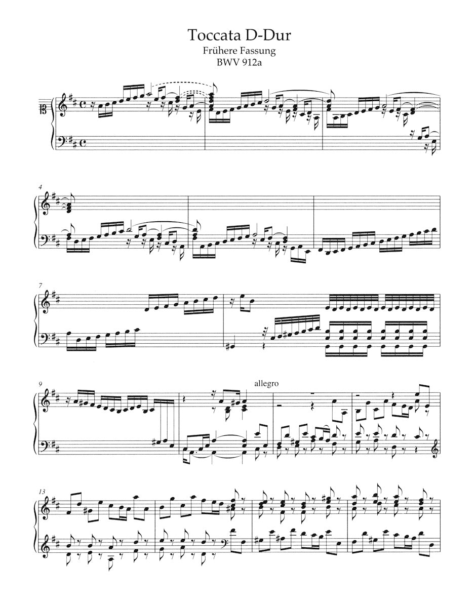 Toccatas BWV 910-916