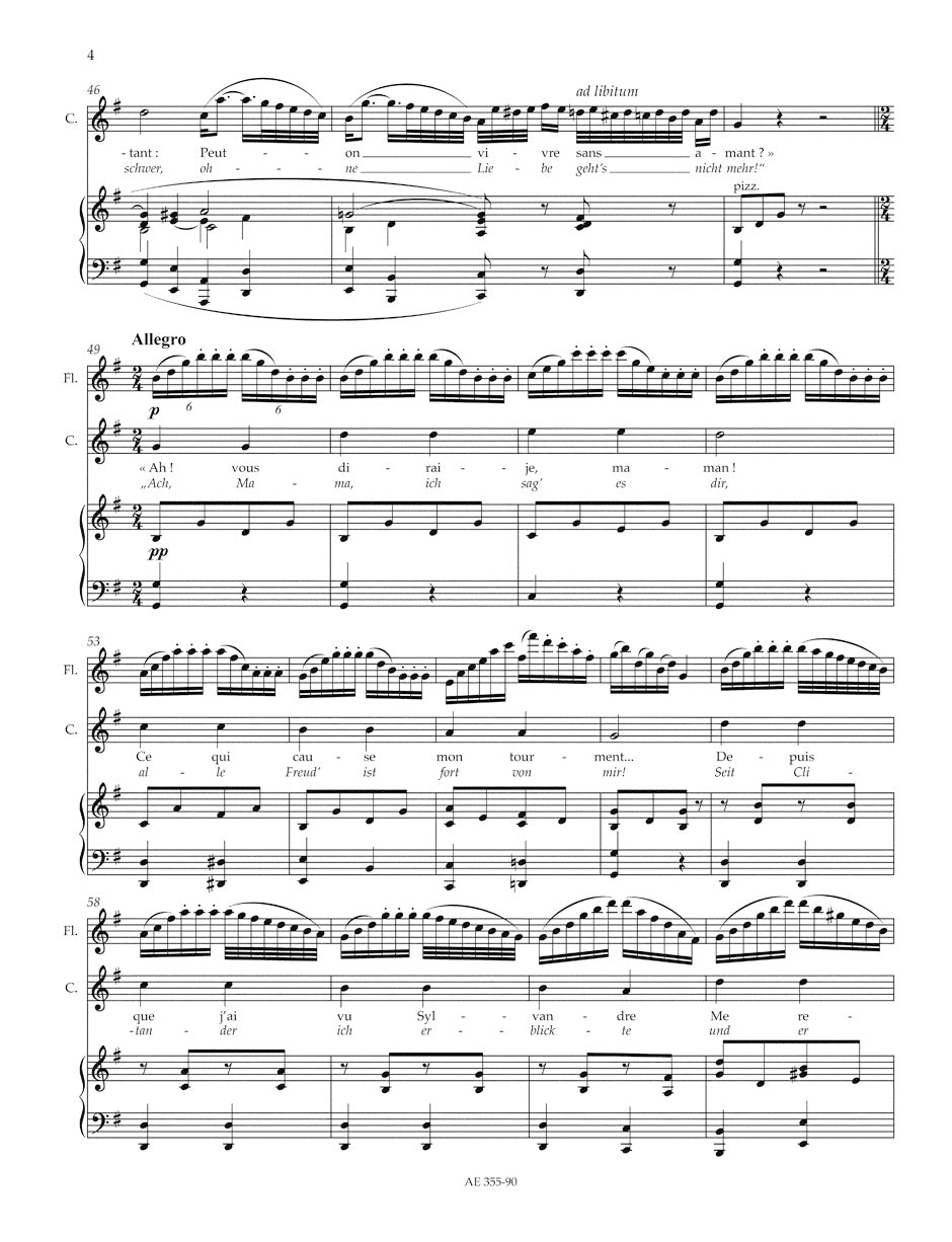 "Ah! vous dirai-je, maman" from Le Toreador.
Arranged as an aria for Sporano, Flute and Piano