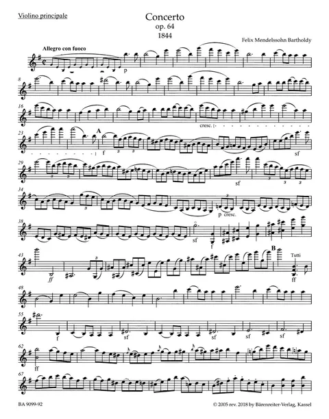 Concerto in E min for Violin and Orchestra
Piano reduction of versions 1 and 2